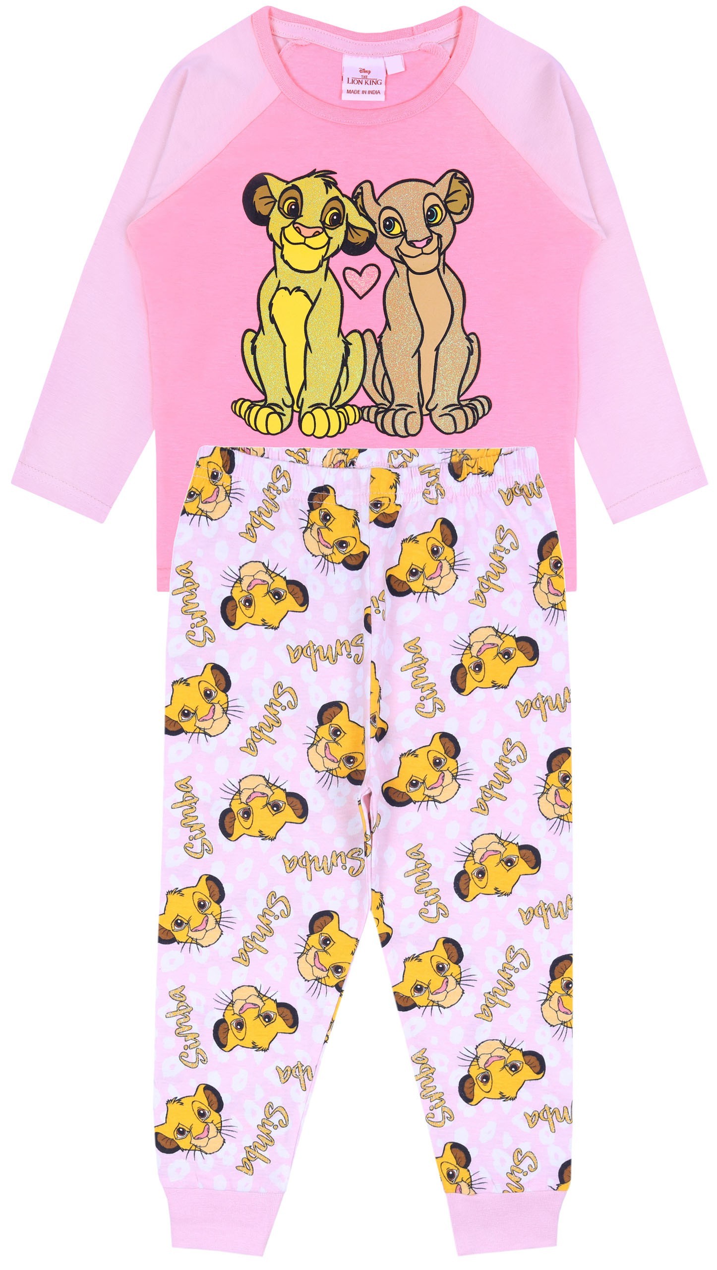 Różowa piżama Król Lew DISNEY