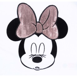 DISNEY MYSZKA MINNIE Piżama w panterkę biało-grafitowa