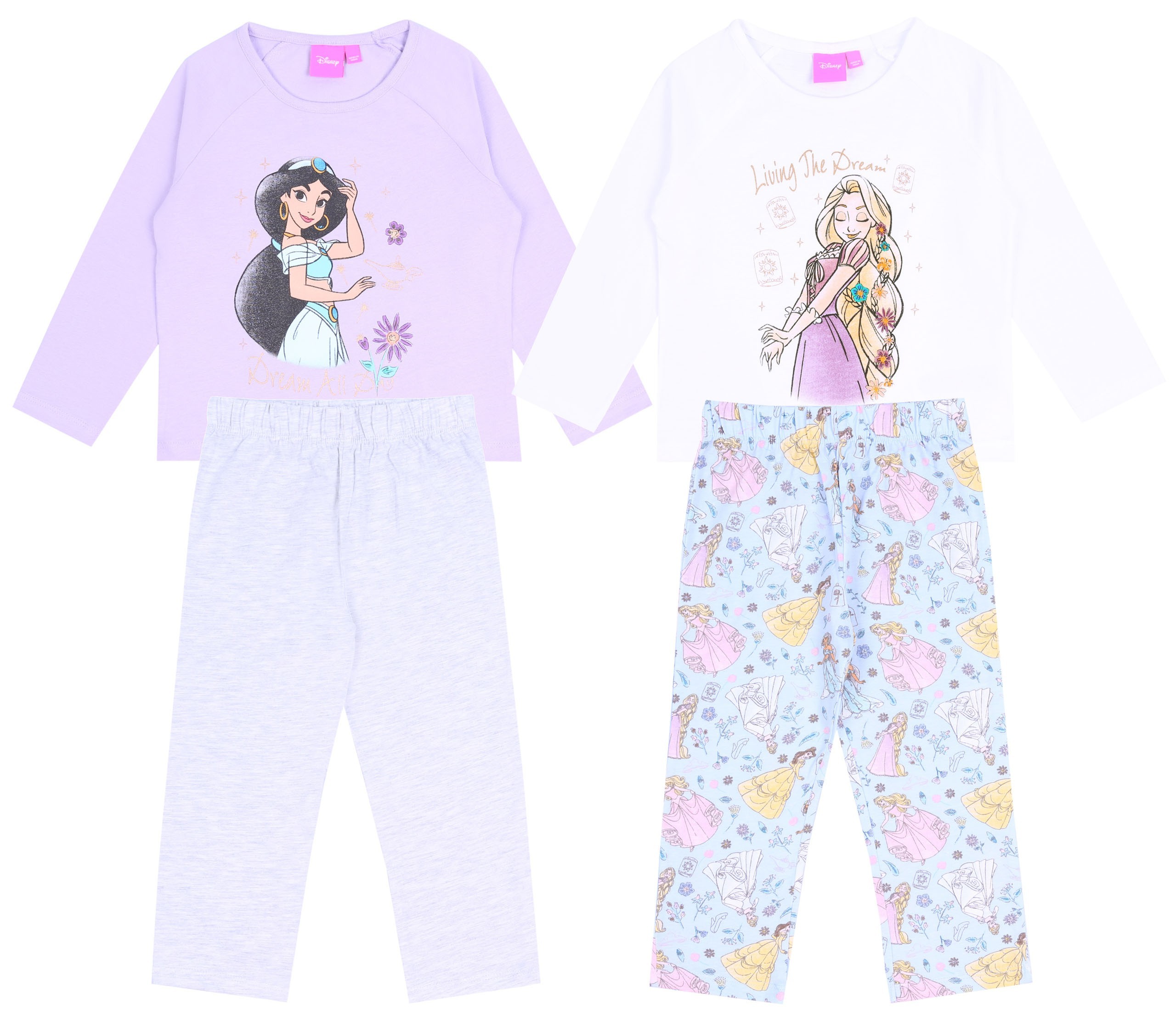 2 x Szaro-fioletowa piżama...