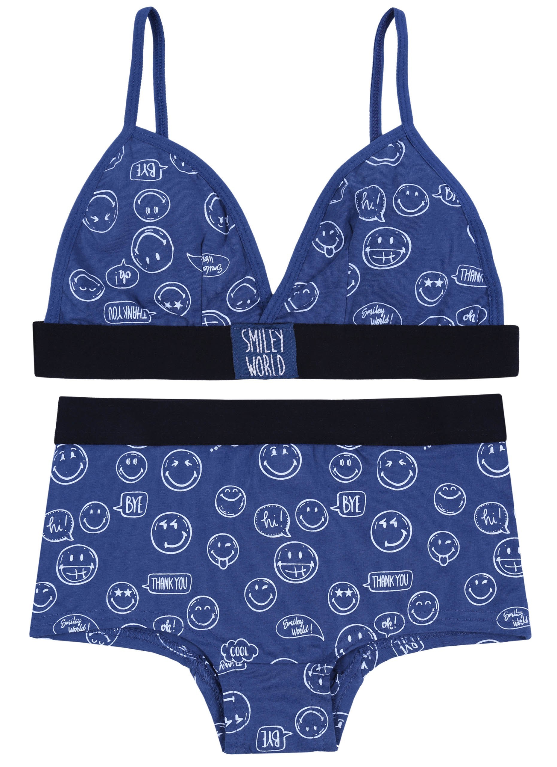 Granatowy komplet:...