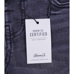 Szare jeansy z przeszyciami Denim Co