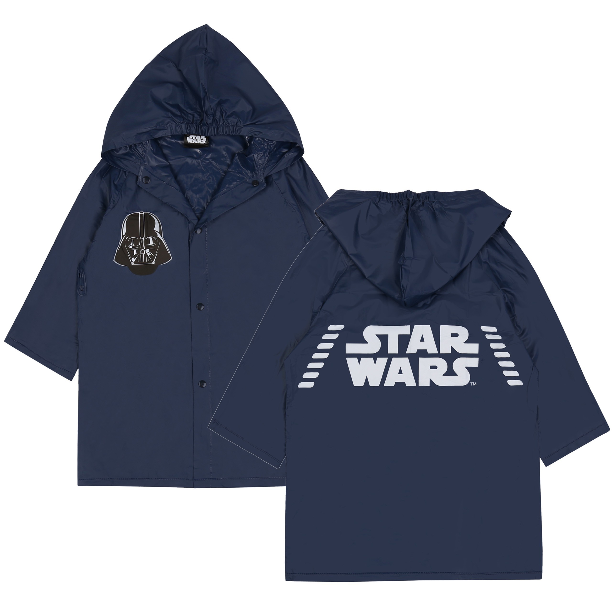 Granatowy płaszcz...