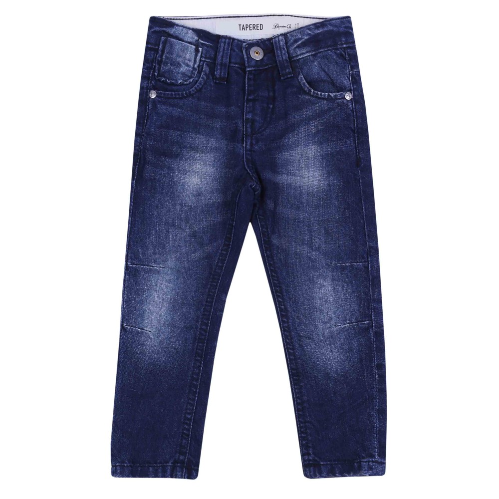 Zwężane, granatowe jeansy DENIM CO