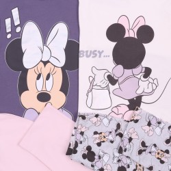 2x Fioletowa piżama dziewczęca Myszka Minnie DISNEY