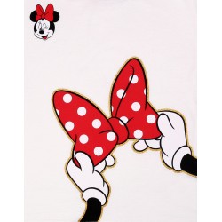 Myszka Minnie Disney Kremowo-czerwona piżama na krótki rękaw, letnia piżama