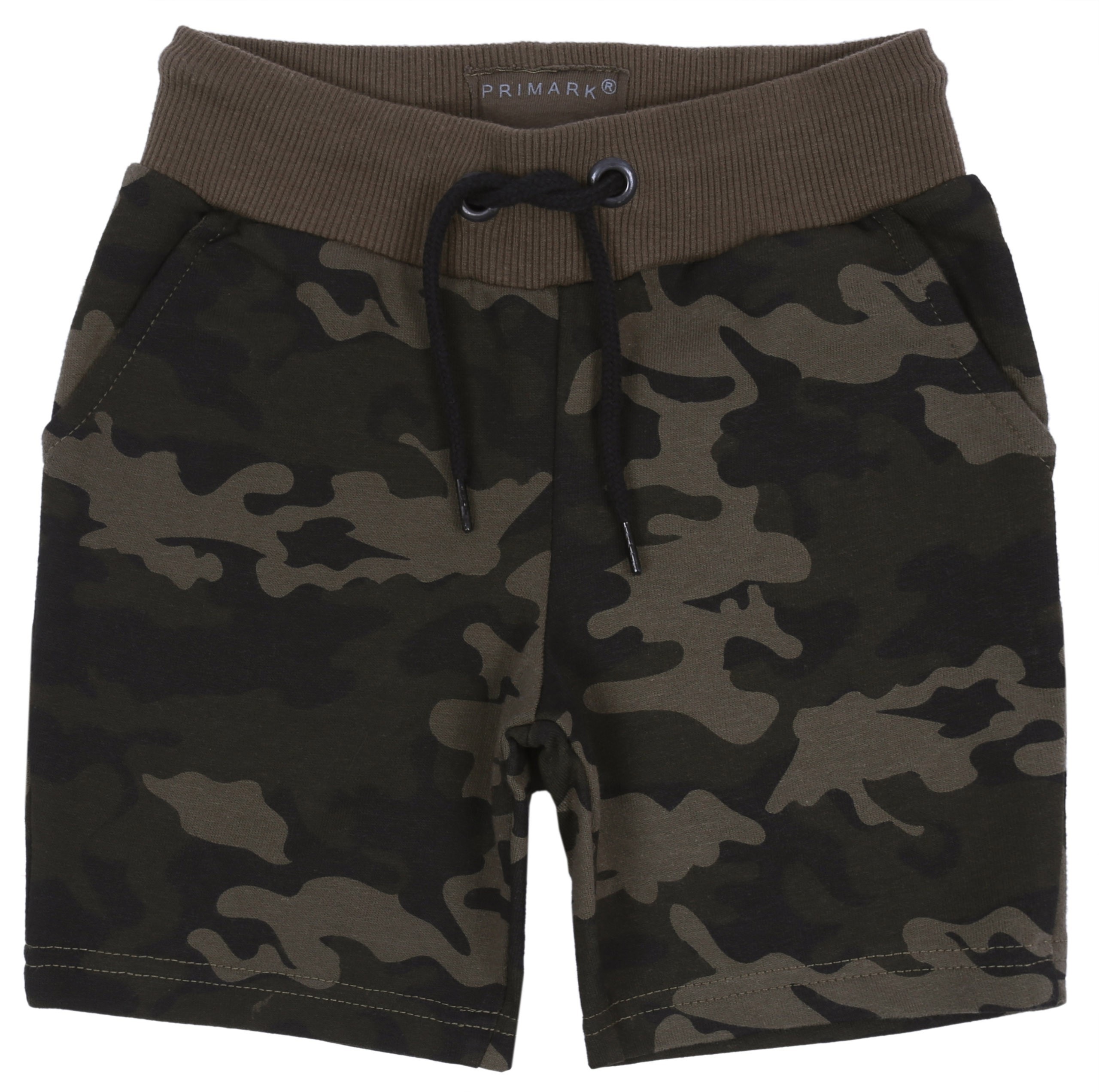 Zielone dresowe spodenki moro