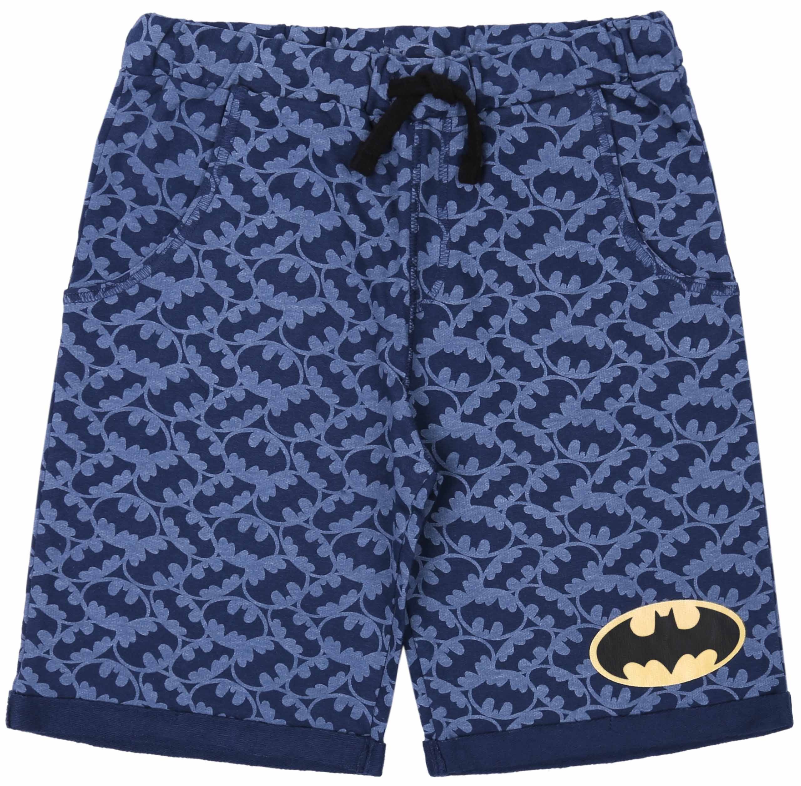 Granatowe chłopięce szorty...