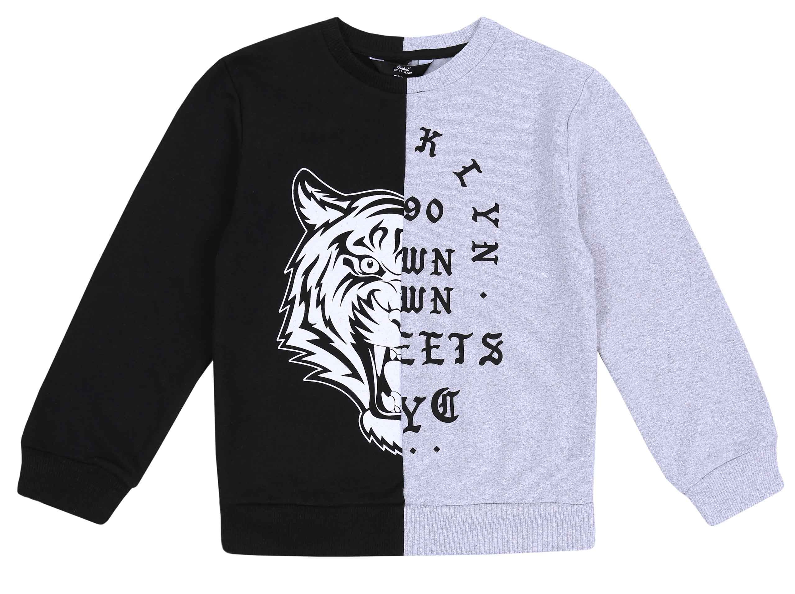 Dwukolorowa bluza tygrys REBEL