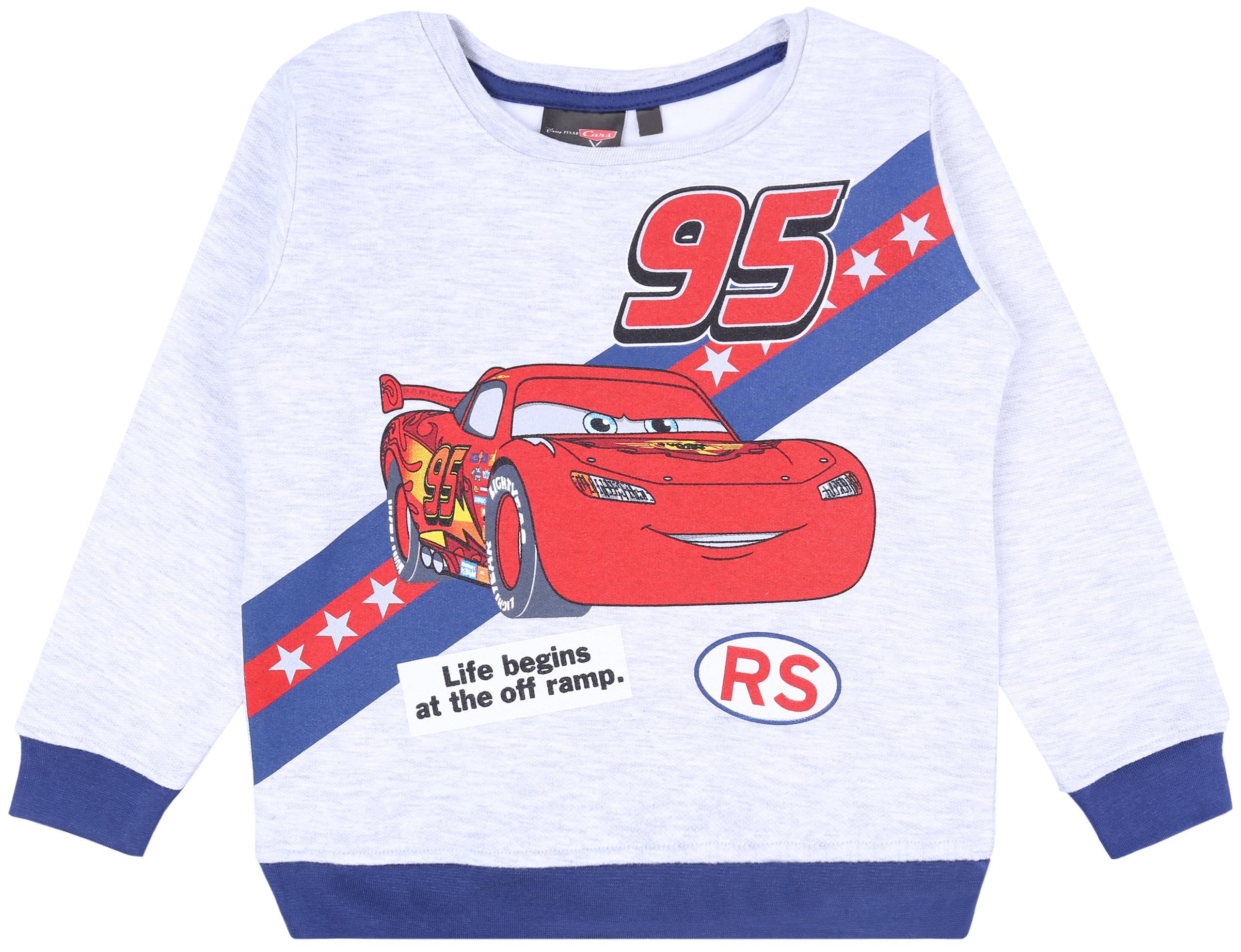 Szara, melanżowa bluza Auta...