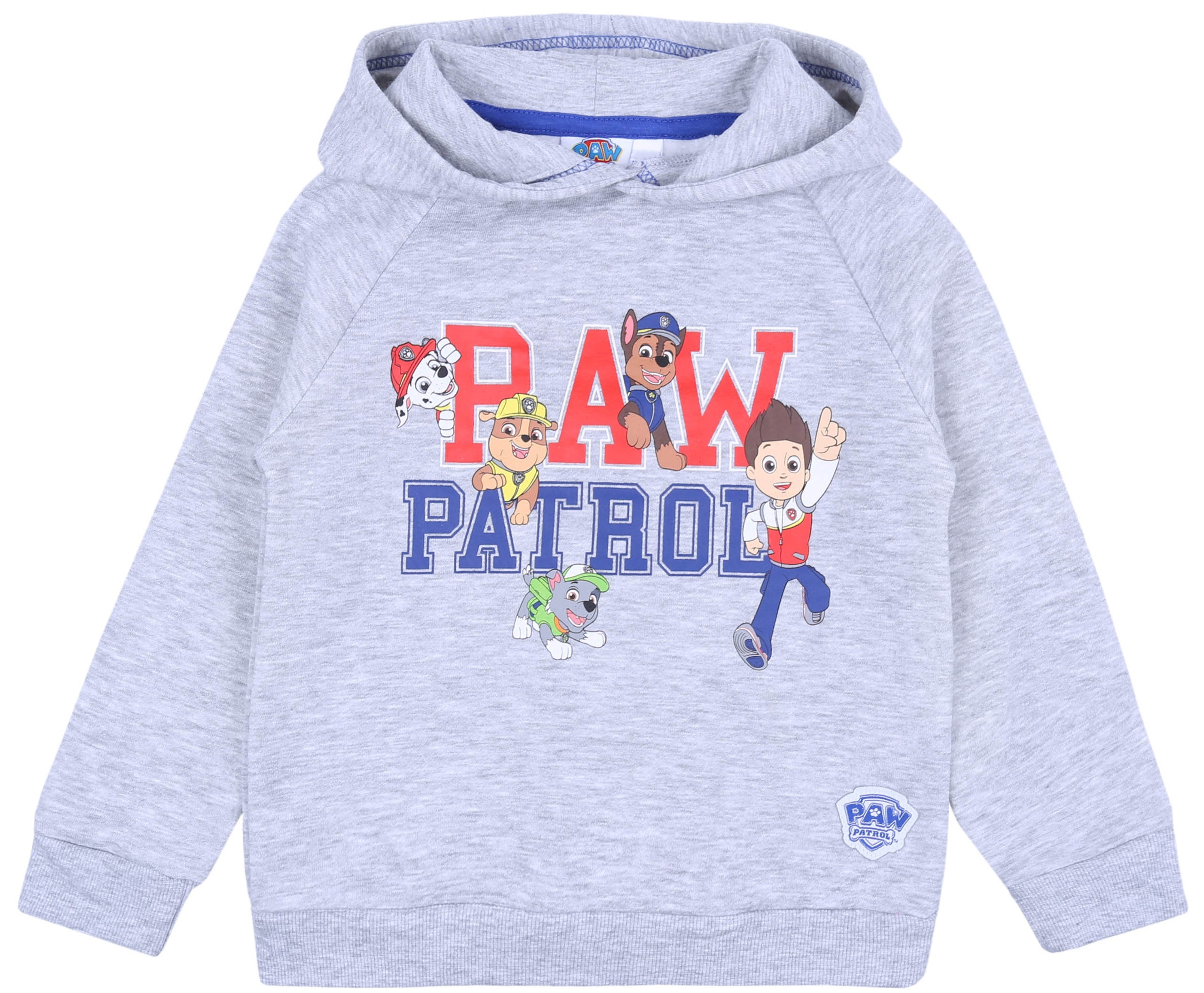 Szara, melanżowa bluza z...