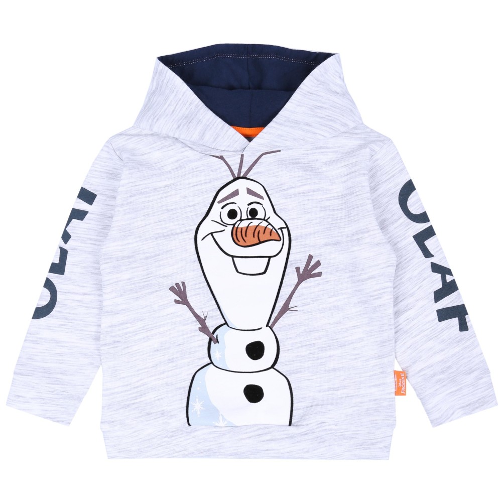 Szara, melanżowa bluza z kapturem OLAF Disney