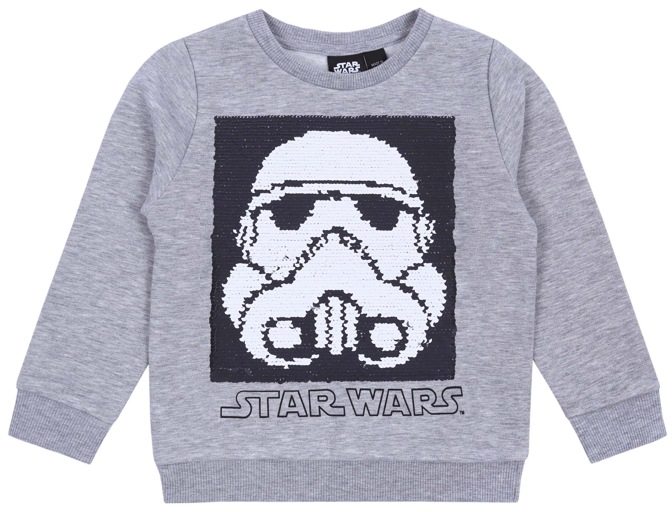 Szara bluza z cekinami Star...