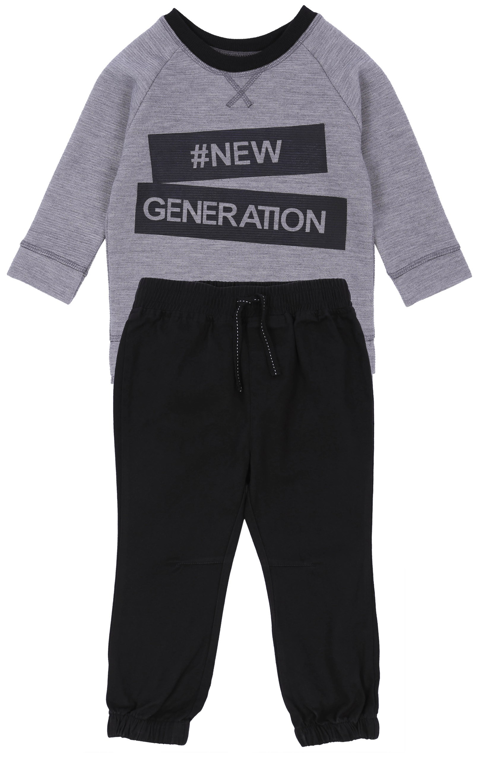 Komplet: szara bluza +...