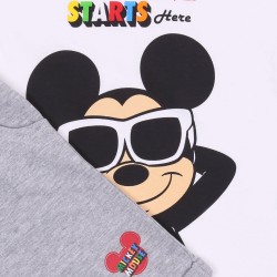 Letni, chłopięcy komplet koszulka + spodenki Myszka Mickey DISNEY