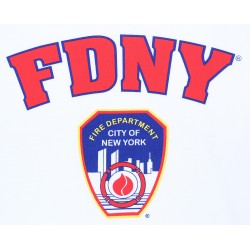 Biała koszulka FDNY