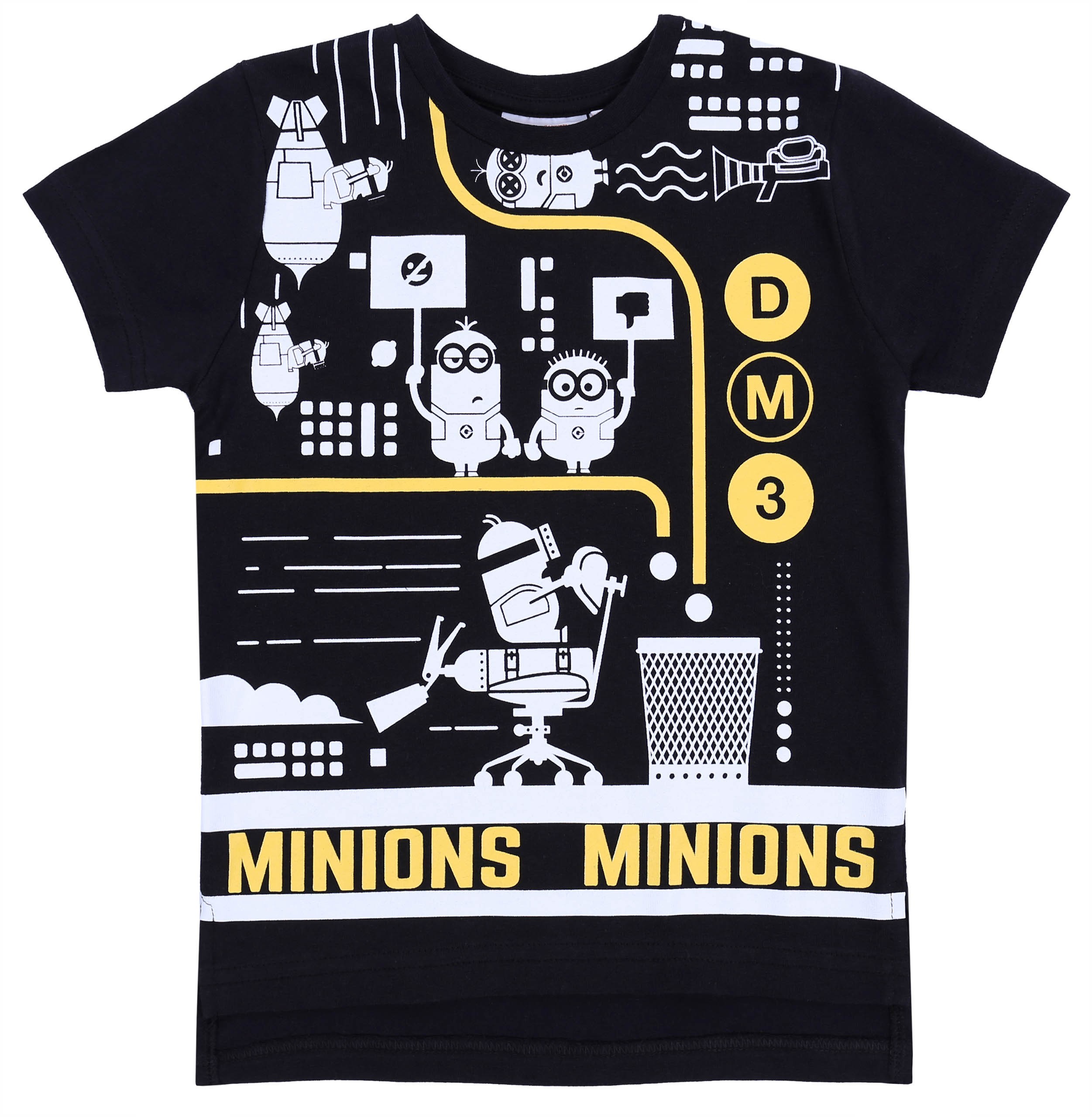 Czarna koszulka Gru, Dru i...