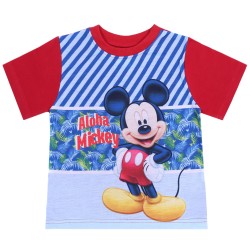 Czerwono-niebieska koszulka, t-shirt Mickey DISNEY