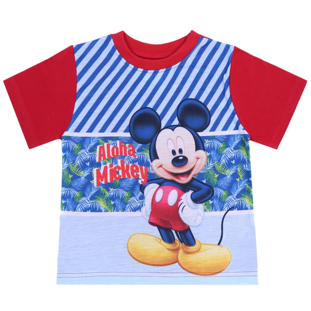 Czerwono-niebieska koszulka, t-shirt Mickey DISNEY