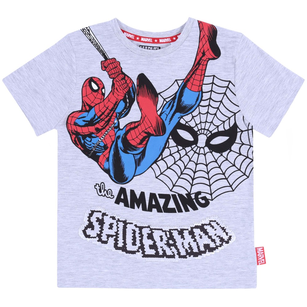 Szara koszulka, t-shirt Spiderman MARVEL