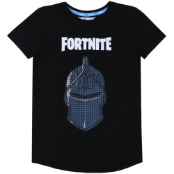 Chłopięcy t-shirt Czarny Rycerz FORTNITE