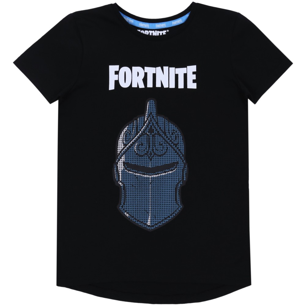 Chłopięcy t-shirt Czarny Rycerz FORTNITE