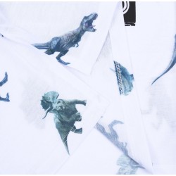 Biała, dziecięca koszulka/t-shirt w dinozaury Park Jurajski