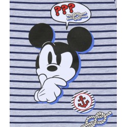 Szara koszulka/t-shirt w paski Myszka Mickey Disney