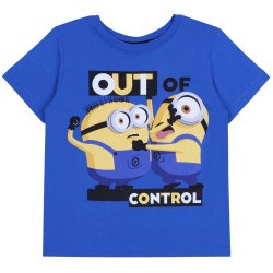 Niebieska koszulka/t-shirt OUT OF CONTROL Minionki