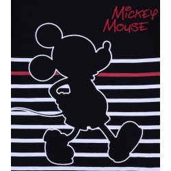 Czarna koszulka/t-shirt w paski Myszka Mickey Disney