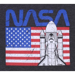 Ciemnoszary, chłopięcy t-shirt NASA