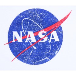 Biały, chłopięcy t-shirt z logo NASA