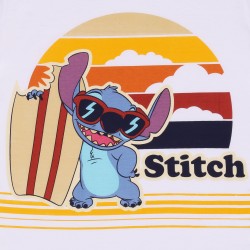 STITCH Disney Koszulka/T-shirt biały chłopięcy, bawełniany