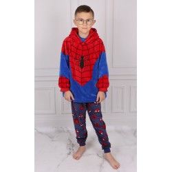 Spider-Man Czerwono-niebieska bluza/szlafrok z kapturem, dziecięca, snuddie