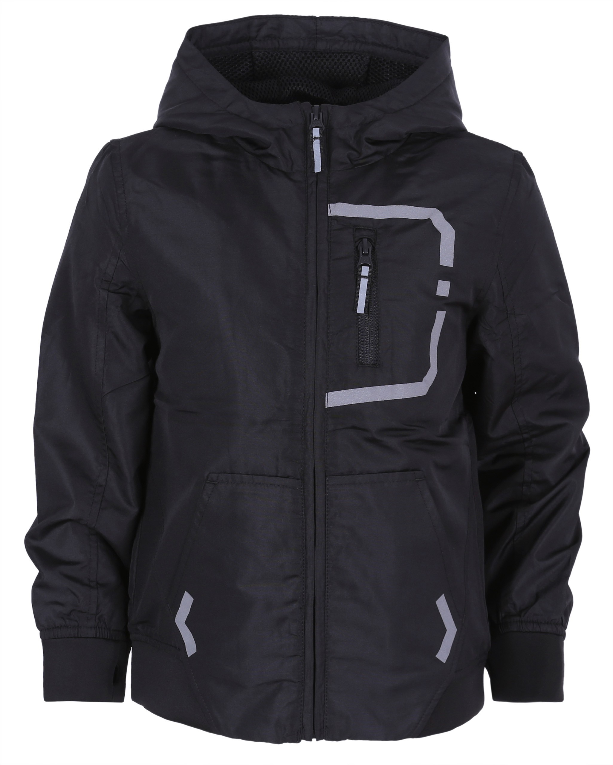 Czarna kurtka z kapturem