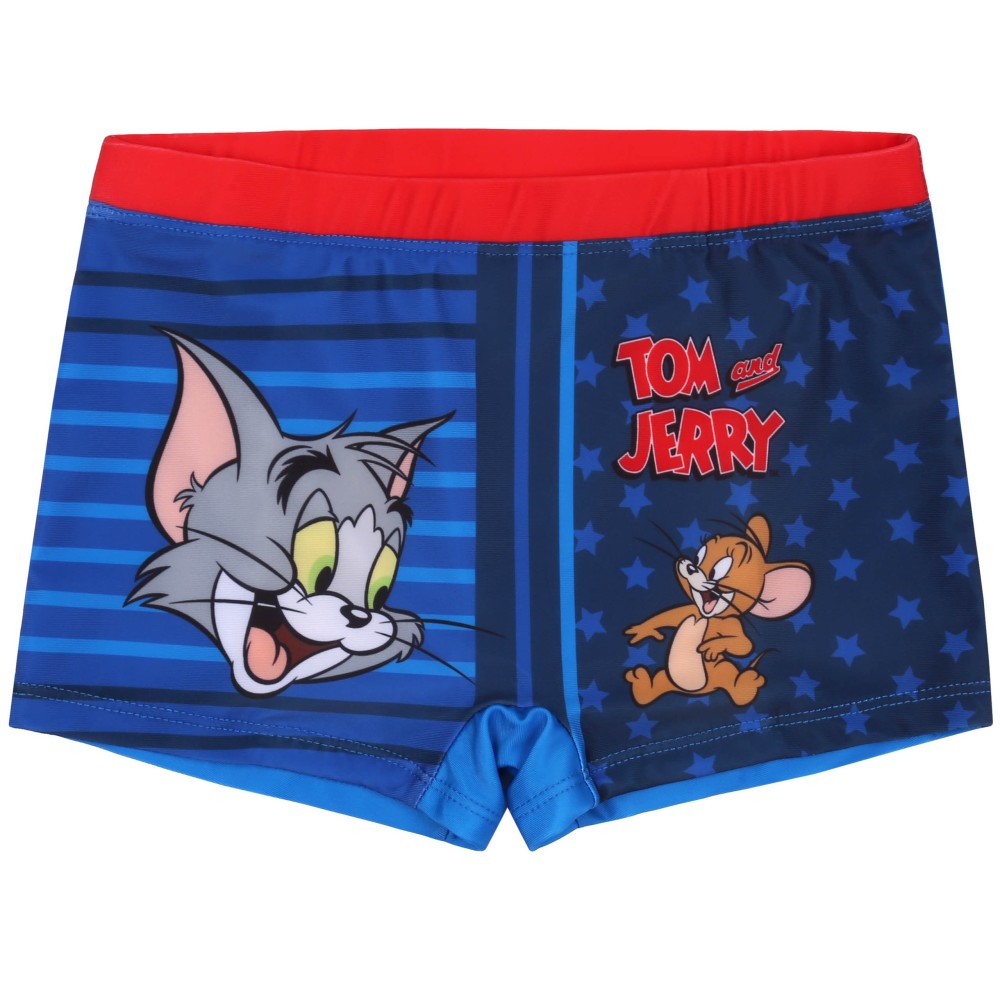 Tom i Jerry Niebieski, chłopięce kąpielówki, bokserki