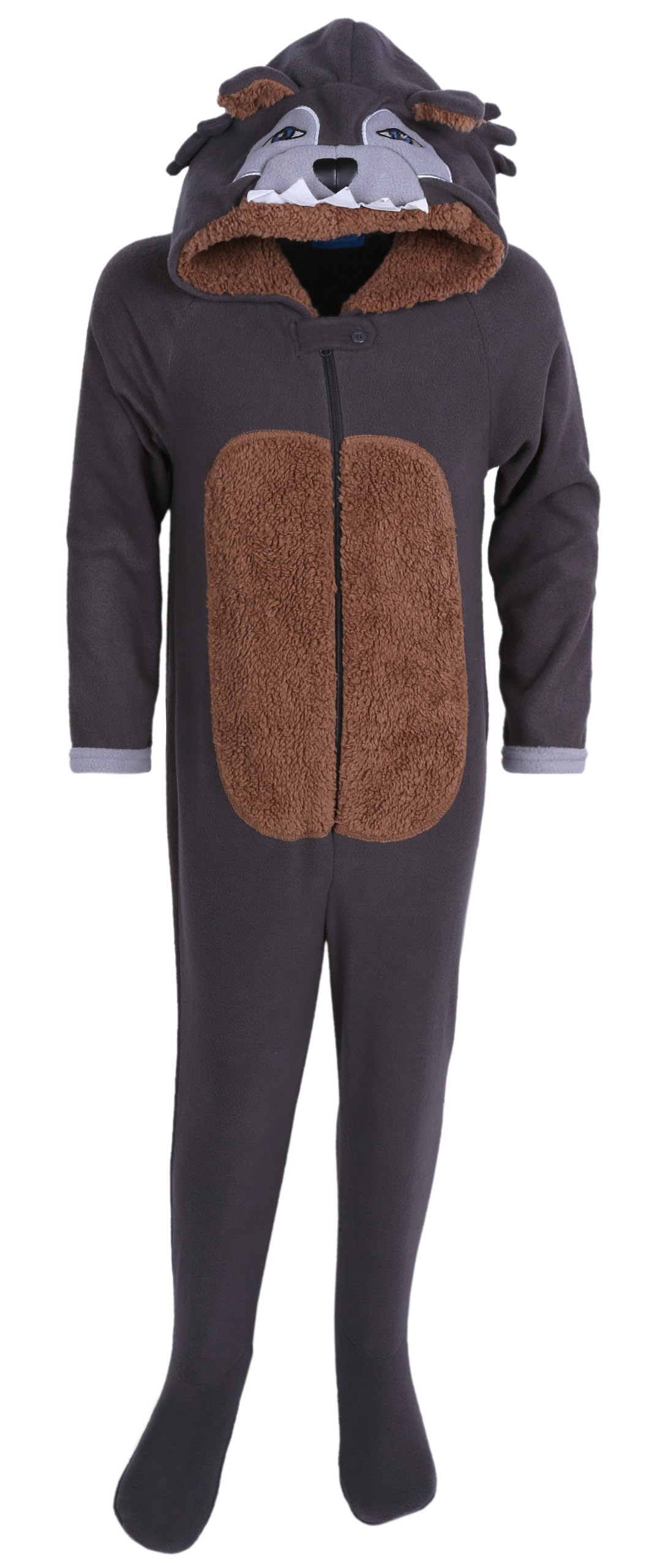 Szara, jednoczęściowa piżama