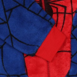 Spider-man MARVEL Granatowo-czerwona, polarowa piżama jednoczęściowa, dziecięce onesie z kapturem, OEKO-TEX