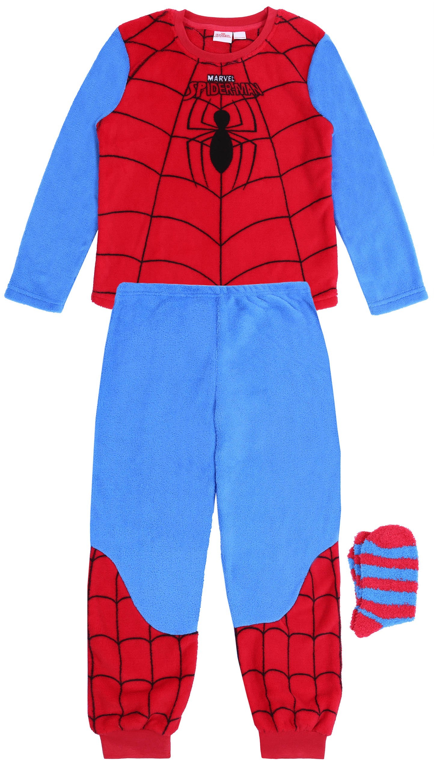 Czerwono-niebieska piżama +...