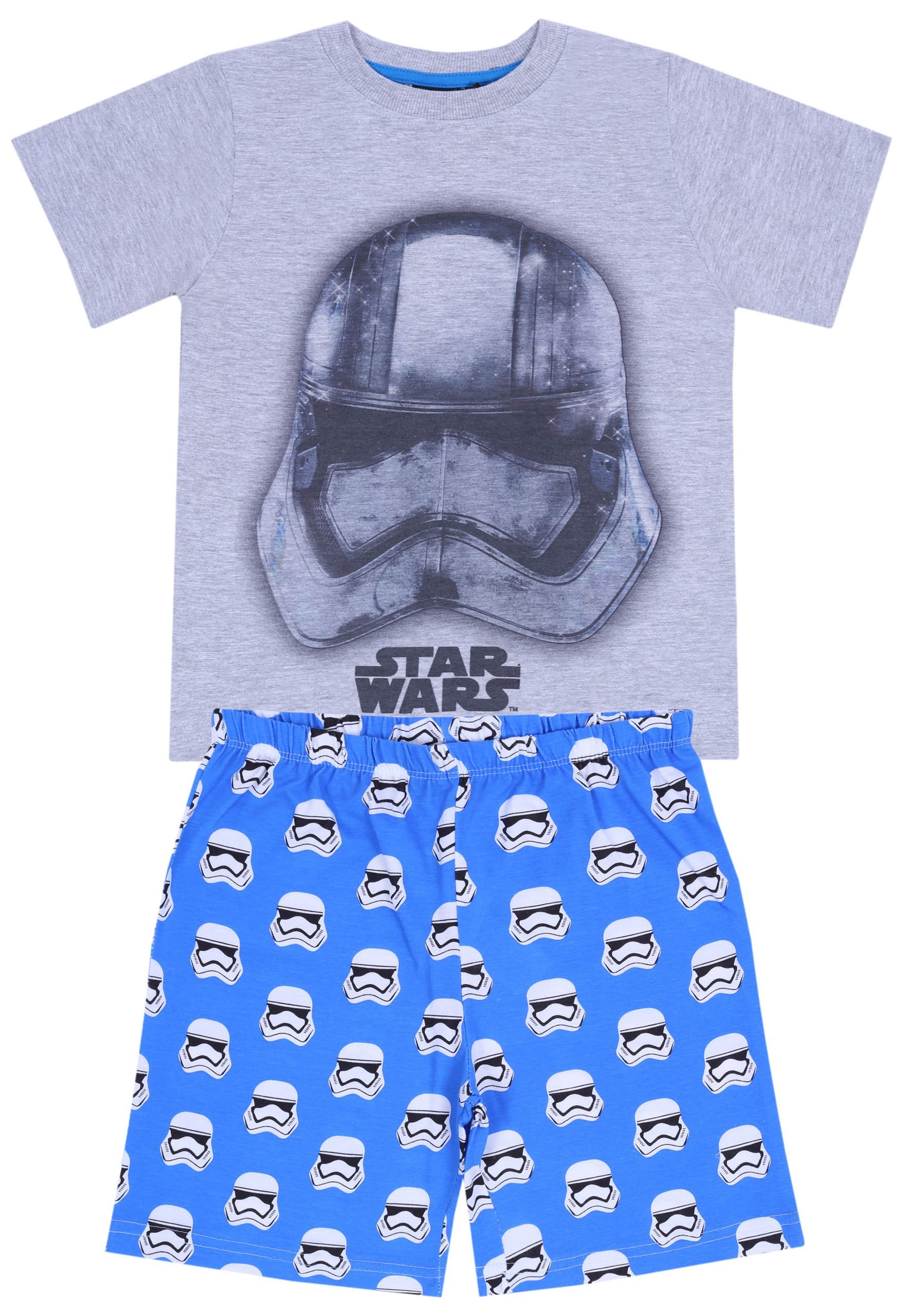 Niebiesko-szara piżama Star...