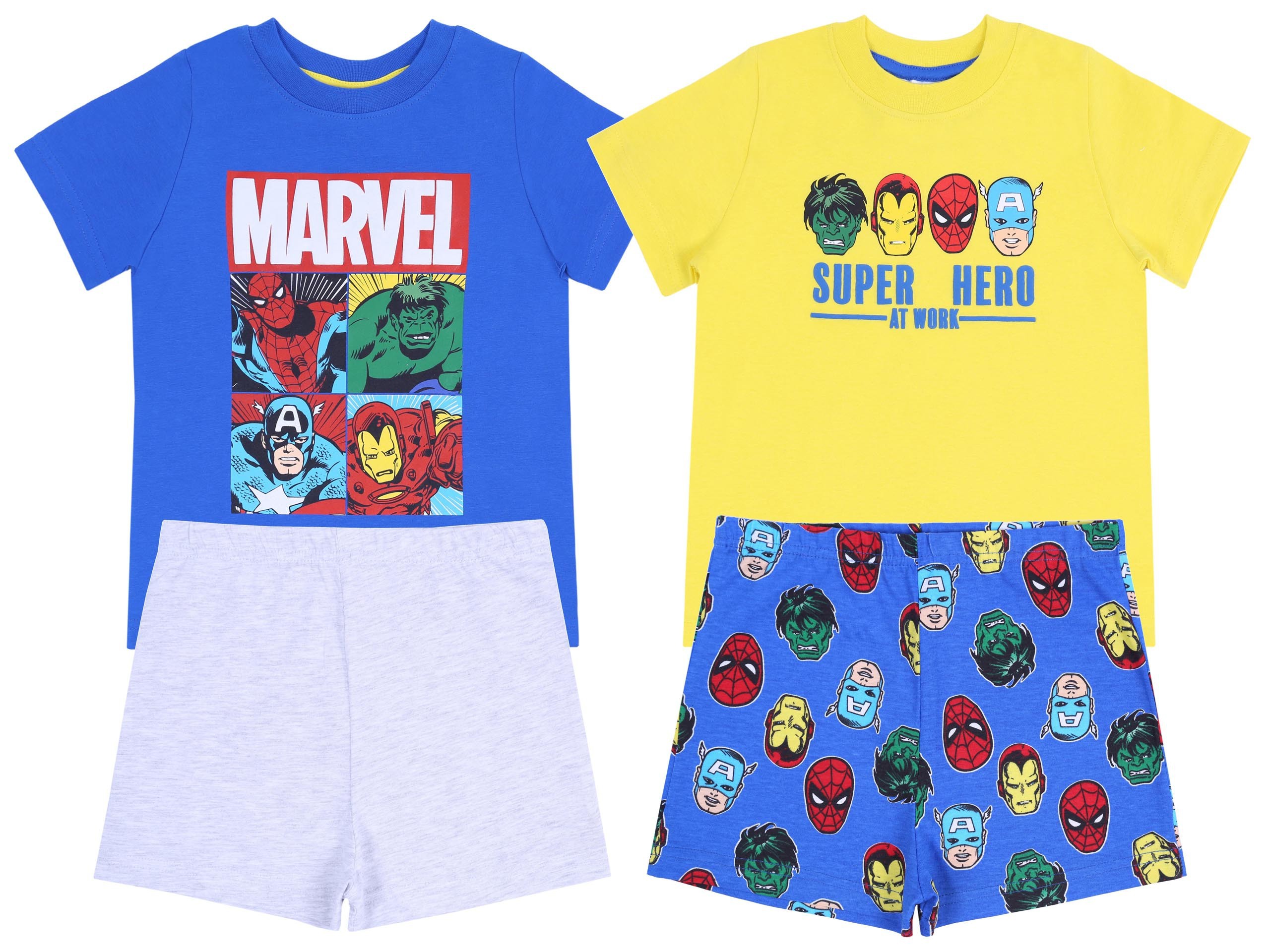 2x Żółto-niebieska piżama...