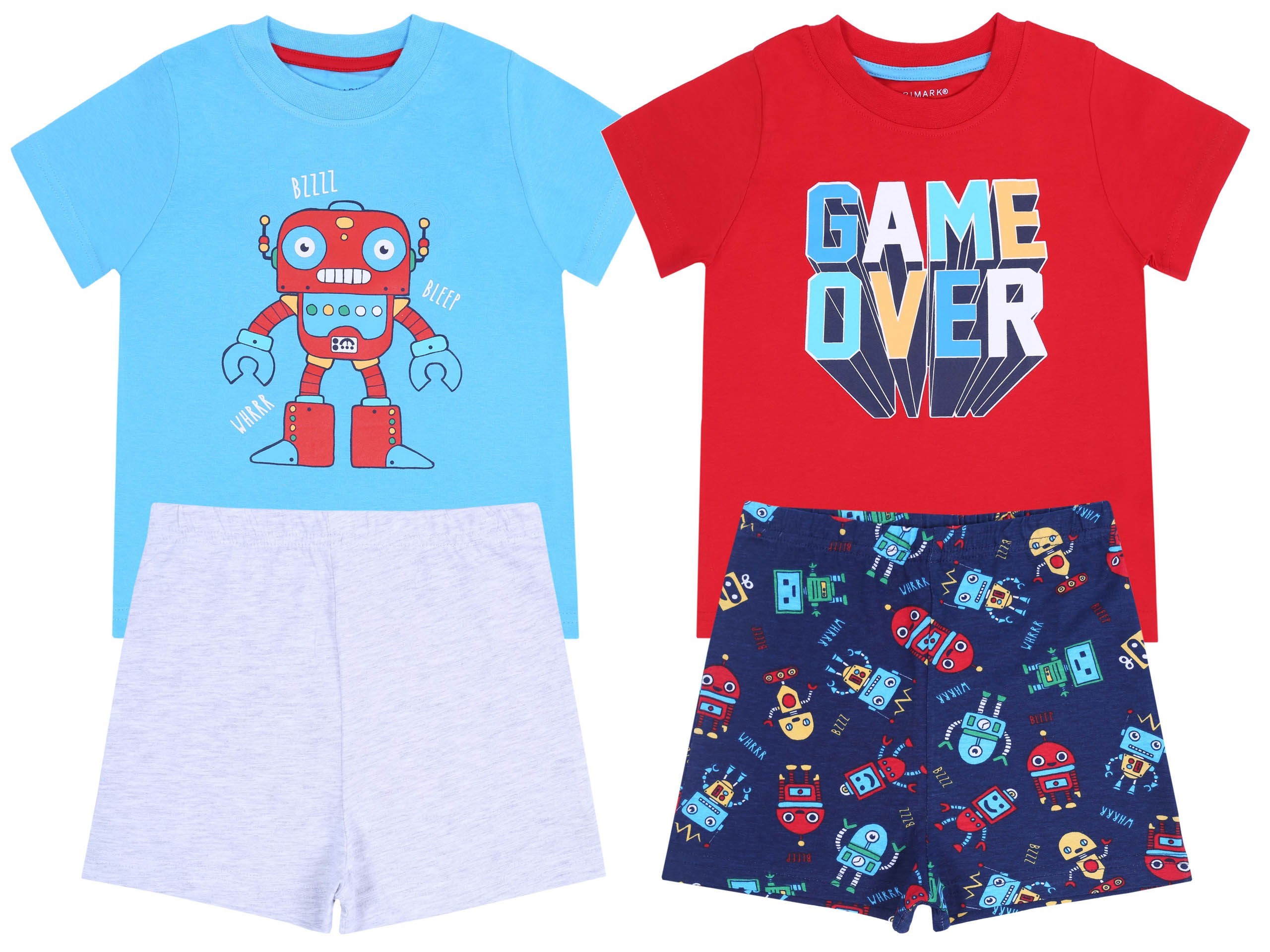 2 x Niebiesko-czerwona...