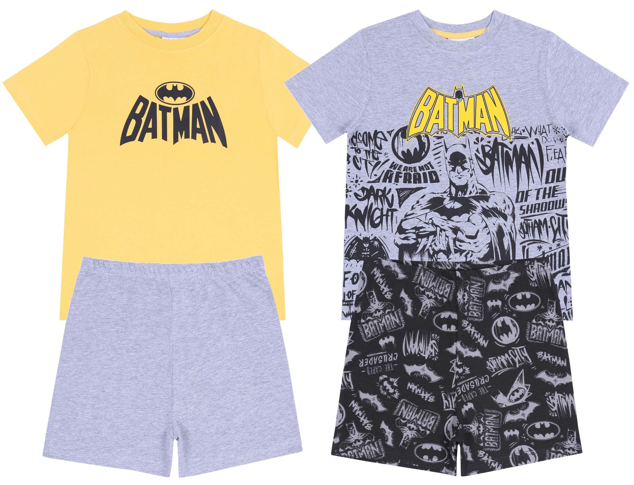 2x Żółto-szara piżama...