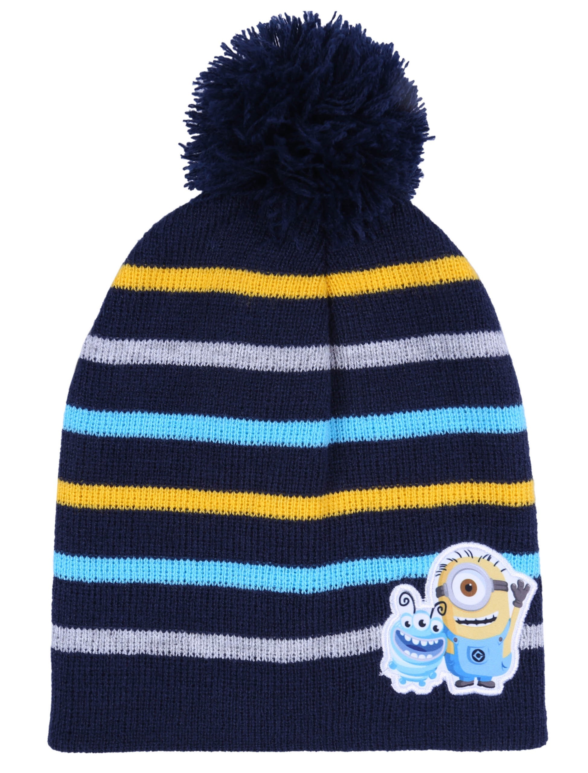 Granatowa, ciepła czapka w...