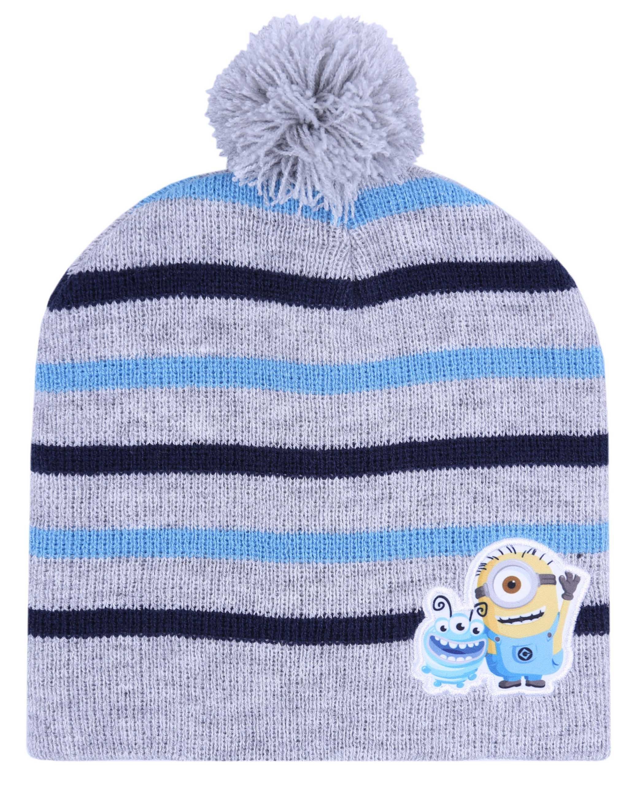 Szara, ciepła czapka w...