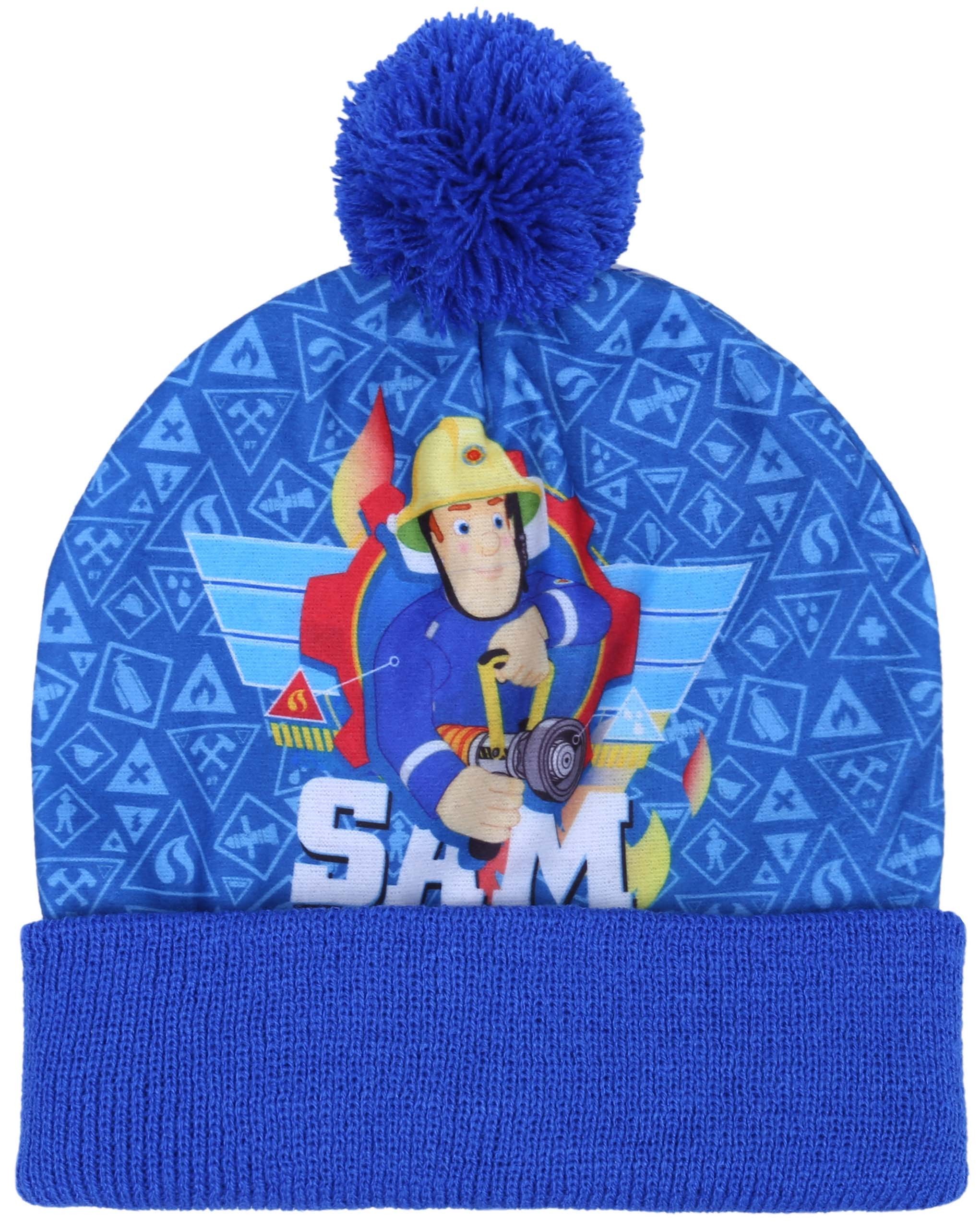 Niebieska, ciepła czapka...