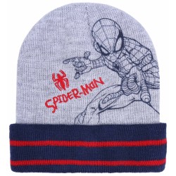 Szaro-granatowa czapka chłopięca Spider-Man MARVEL