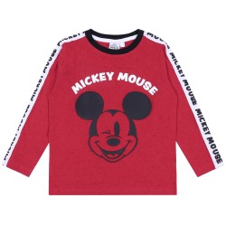 DISNEY MICKEY MOUSE Piżama czerwono-czarna, długi rękaw