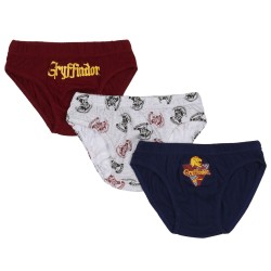 Harry Potter Gryffindor Majtki chłopięce, slipy, zestaw majtek 3 szt. OEKO-TEX