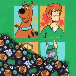 Lekka, zielono granatowa piżamka bawełniana SCOOBY DOO