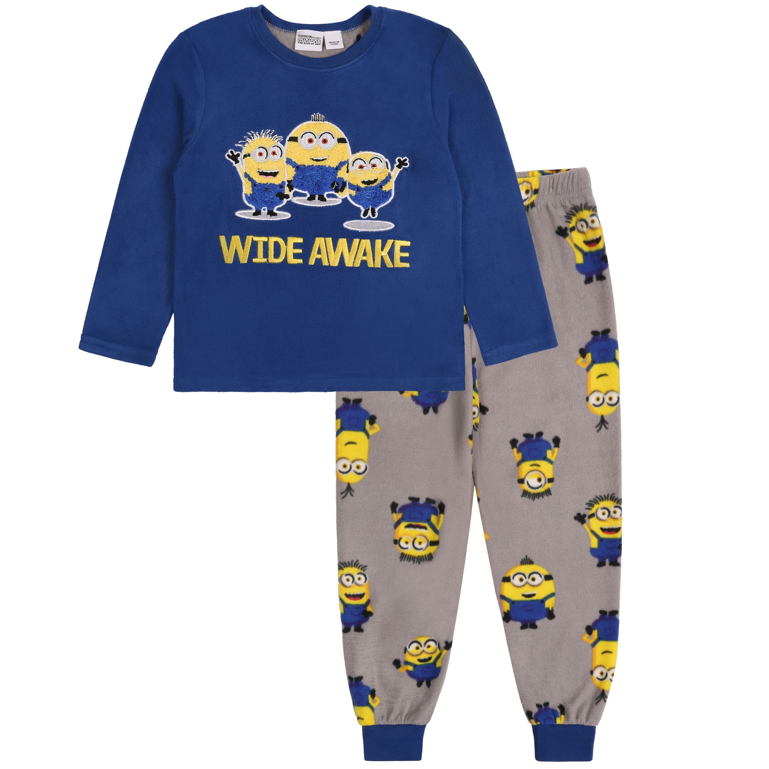 Granatowa ciepła piżama z...